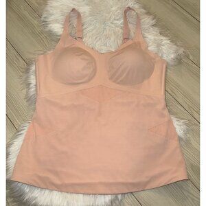 Honeylove Liftwear Tank Shapewear Top Cami Wire Free Lined Womens Plus 1X Pink